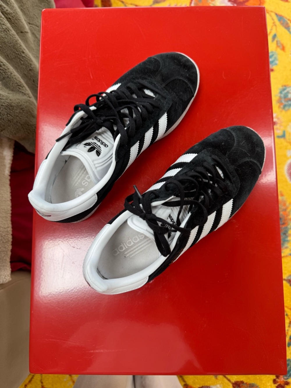 adidas Black and White Suede Classic Sneakers